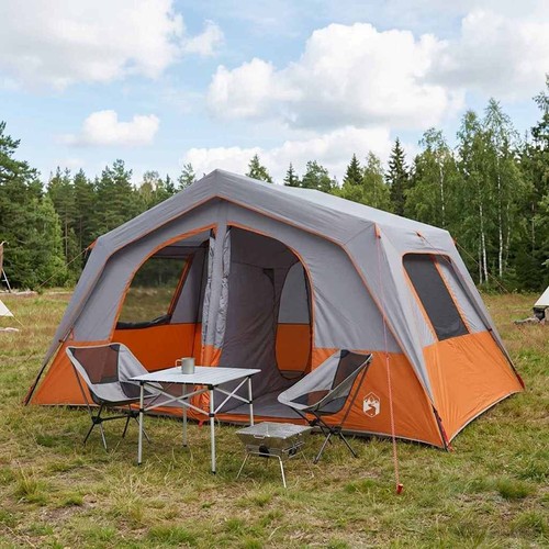 Vidaxl family tent grey - family,