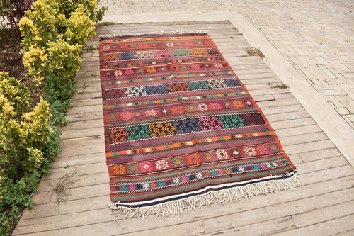 Turkish kilim x93 - kilim, 55''x93''