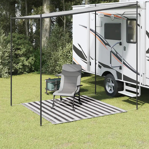 Walplus anthracite white tent - white,
